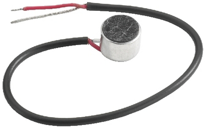 Cápsula micro electret con condensador, (omnidireccional), modelo subminiatura, cable 150 mm