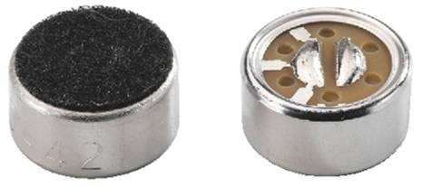 Cápsula micro electret PANASONIC para hablar de cerca y reducir los ruidos de ambiente. Utilización en discurso.