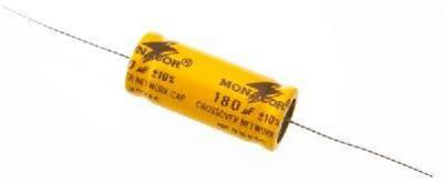 Para aplicaciones de frecuencia audio, p.ej. para redes crossover. Estabilidad de voltaje 35V˜/100V corriente continuar , 150W/ 8Ω, 300W/4Ω. Factor de pérdida muy bajo, índice de corriente alto con estabilidad duradera del valor.