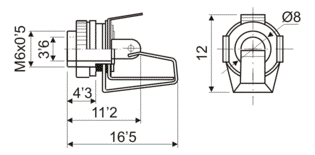 15417 JACK 3.5 HEMBRA MONO CHASIS
