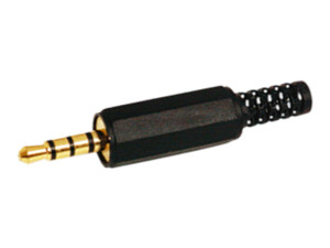 15109 JACK 3.5 MACHO 4 CONTACTOS AEREO PLASTICO ORO