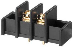 Bornes atornillables muy robustos, metales dorados para montaje en C.I., Corrientes de 10 A por contacto. Para alimentaciones de baja-tensión y alta tensión (SELV).