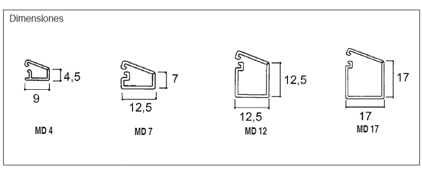 Canaleta de superficie para cableados con una banda adhesiva en su base facilita la correcta y fácil colocación en superficies lisas. 
