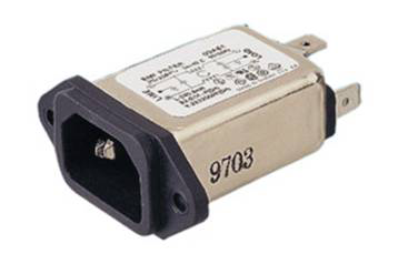 Base IEC 320 + filtro de línea RFI/EMI