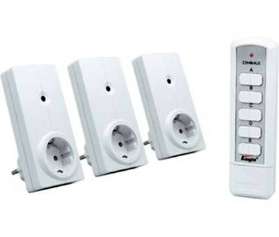 CONJUNTO INTERUPTOR MANDO A DISTANCIA + 3 RECEPTOR