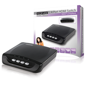 Conmutador HDMI de 4 puertos