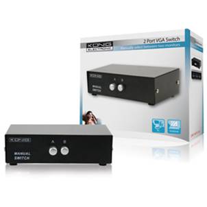 Conmutador manual VGA de 2 puertos