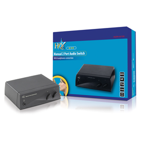 Manual 2 port audio switch
