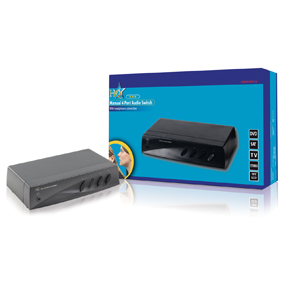 Manual 4 port audio switch